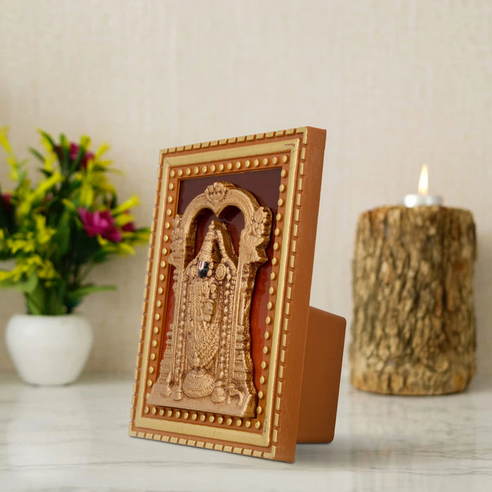 Balaji Photo Frame - 4 x 3 Inches | Balaji Picture Frame/ Photo Frame Stand/ Balaji Frame for Home - Hindu God Photos & Frames