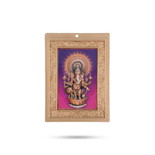 Subha Drishti Ganapathi Wall Hanging - 4 x 6 Inches | Sri Shubha Drishti Ganapathy Wall Hanger for Home - Wall Hanging