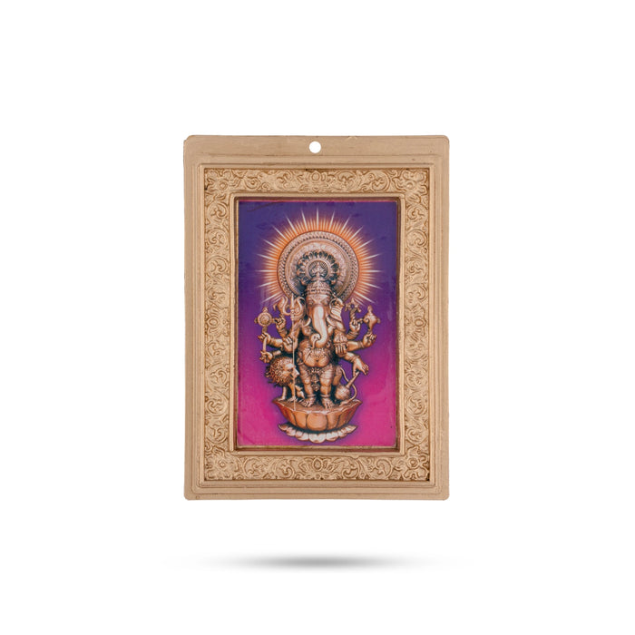 Subha Drishti Ganapathi Wall Hanging - 4 x 6 Inches | Sri Shubha Drishti Ganapathy Wall Hanger for Home - Wall Hanging