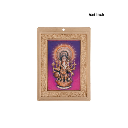 Subha Drishti Ganapathi Wall Hanging - 4 x 6 Inches | Sri Shubha Drishti Ganapathy Wall Hanger for Home - Wall Hanging