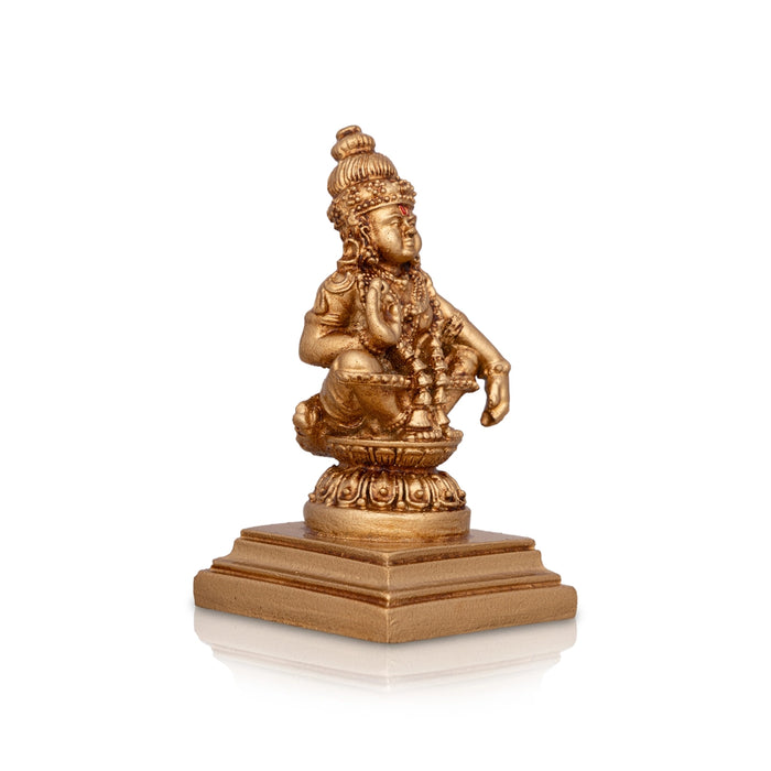 Ayyappan Statue - 3 x 1.5 Inches | Resin Statue/ Ayyappa Idol/ Ayyappan Vigraham for Pooja