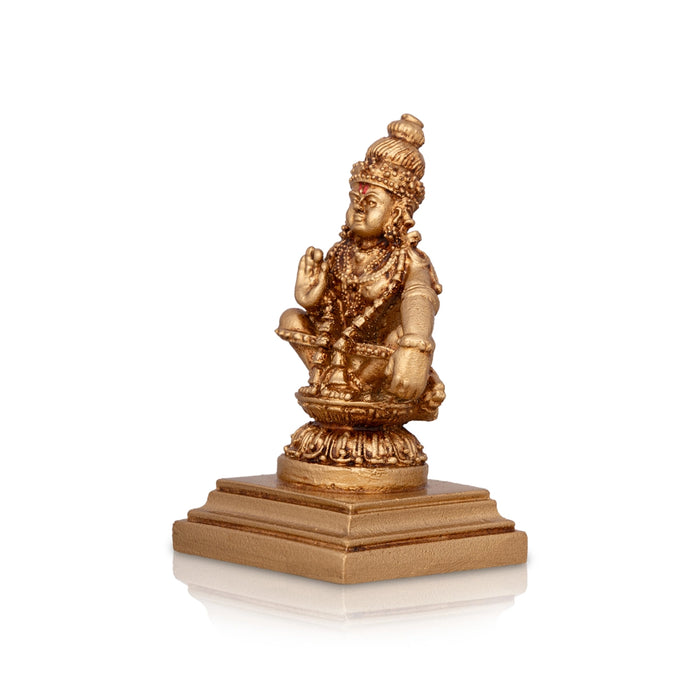 Ayyappan Statue - 3 x 1.5 Inches | Resin Statue/ Ayyappa Idol/ Ayyappan Vigraham for Pooja