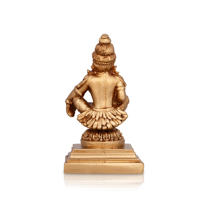 Ayyappan Statue - 3 x 1.5 Inches | Resin Statue/ Ayyappa Idol/ Ayyappan Vigraham for Pooja