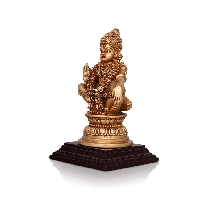 Ayyappan Statue - 7 x 4 Inches | Resin Statue/ Ayyappa Idol/ Ayyappan Vigraham for Pooja