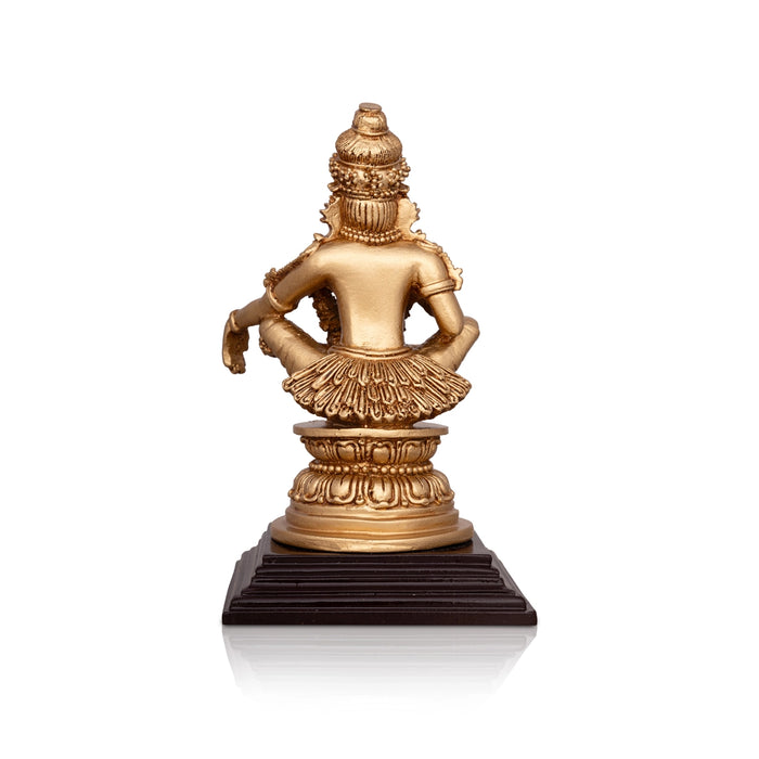 Ayyappan Statue - 7 x 4 Inches | Resin Statue/ Ayyappa Idol/ Ayyappan Vigraham for Pooja