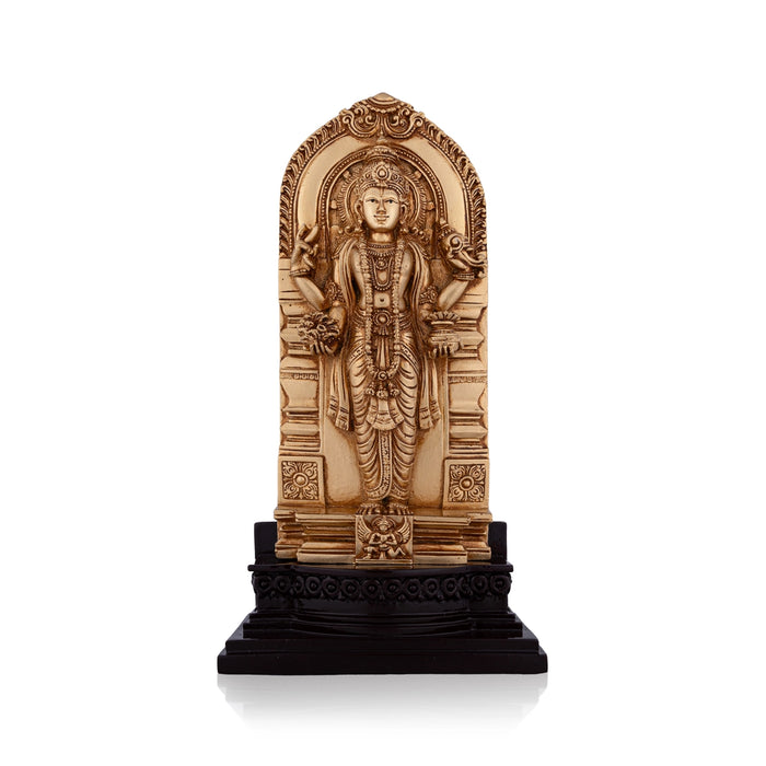 Dhanvantari Murti Standing On Base - 8.25 x 4.25 Inches | Resin Statue/ Dhanvantri Murti for Pooja