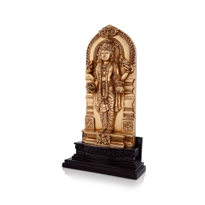 Dhanvantari Murti Standing On Base - 8.25 x 4.25 Inches | Resin Statue/ Dhanvantri Murti for Pooja