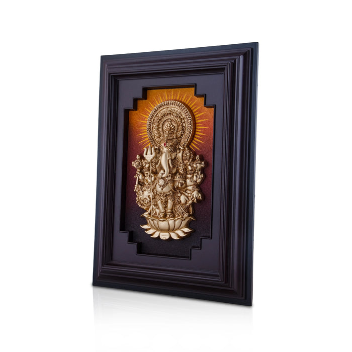 Subha Drishti Ganapathi Wall Hanger - 15 x 10 Inches | Sri Shubha Drishti Ganapathy Wall Hanging for Home