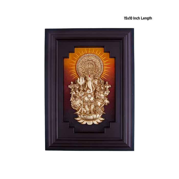 Subha Drishti Ganapathi Wall Hanger - 15 x 10 Inches | Sri Shubha Drishti Ganapathy Wall Hanging for Home