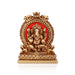 Ganesh Murti With Arch - 4 x 3 Inches | Ganpati Murti Sitting On Sinhasan/ Resin Statue for Pooja - Fibre Murties