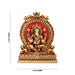 Ganesh Murti With Arch - 4 x 3 Inches | Ganpati Murti Sitting On Sinhasan/ Resin Statue for Pooja - Fibre Murties