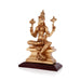 Varahi Amman Statue Sitting On Base - 7.5 x 5 Inches | Resin Statue/ Gold Polish Varahi Idol for Pooja - Fibre Murties