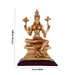 Varahi Amman Statue Sitting On Base - 7.5 x 5 Inches | Resin Statue/ Gold Polish Varahi Idol for Pooja - Fibre Murties