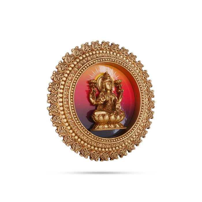 Lakshmi Wall Hanging - 7 Inches | Resin Wall Hanger/ Laxmi Wall Hanging Decor - Wall Hanging