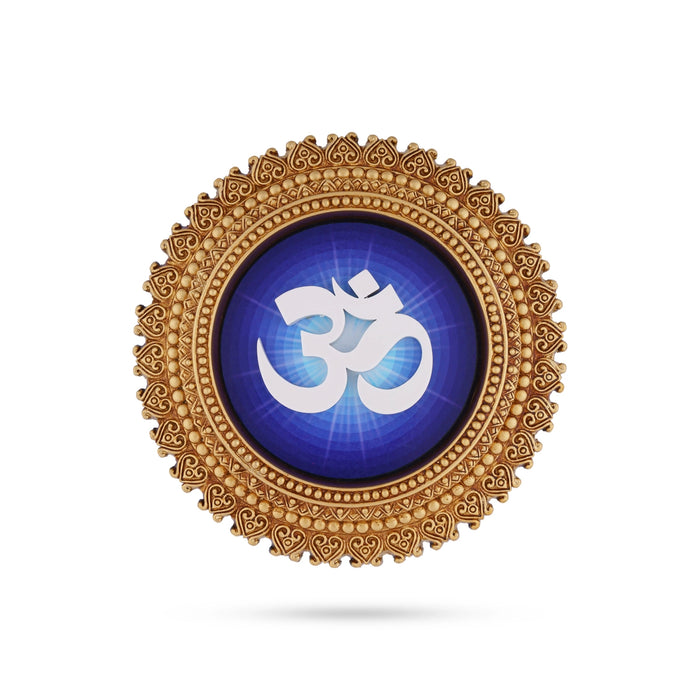 Om Wall Hanging - 7 Inches | Resin Wall Hanger/ Wall Hanging Decor/ Wall Decor for Living Room - Wall Hanging