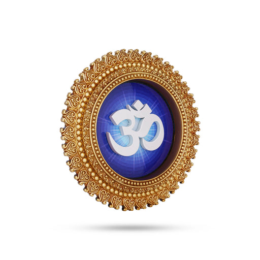 Om Wall Hanging - 7 Inches | Resin Wall Hanger/ Wall Hanging Decor/ Wall Decor for Living Room - Wall Hanging