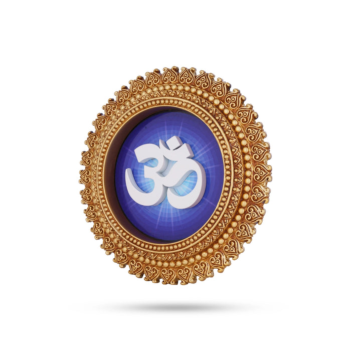 Om Wall Hanging - 7 Inches | Resin Wall Hanger/ Wall Hanging Decor/ Wall Decor for Living Room - Wall Hanging