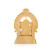 Ganesh Murti With Arch Sitting On Base - 4 x 2.5 Inches | Resin Statue/ Vinayaka Statue for Pooja - Fibre Murties