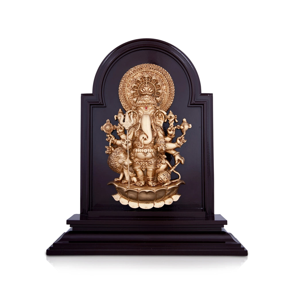 Subha Drishti Ganapathi - 12 x 10 Inches | Sri Shubha Drishti Ganapathy Wall Hanging for Home