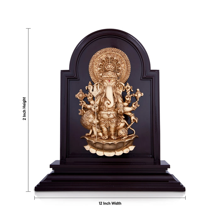 Subha Drishti Ganapathi - 12 x 10 Inches | Sri Shubha Drishti Ganapathy Wall Hanging for Home