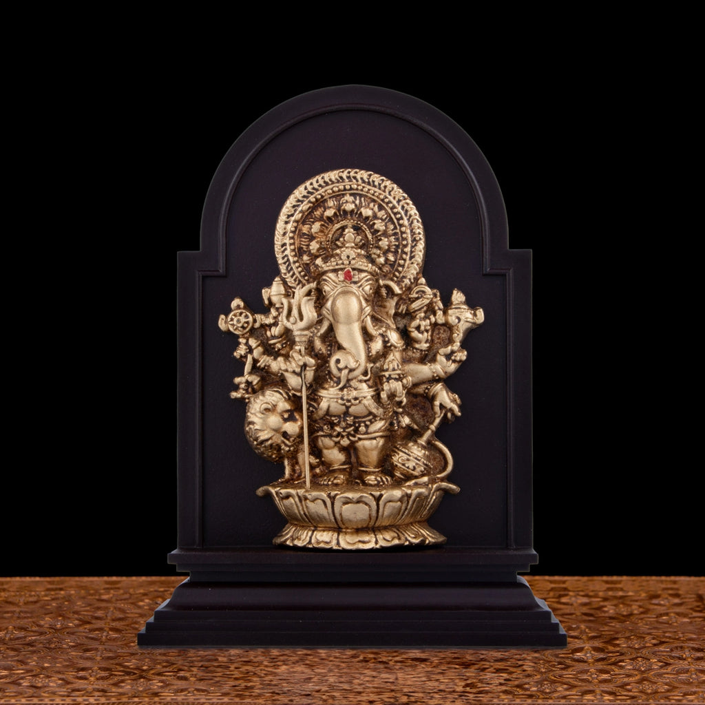 Subha Drishti Ganapathi - 5.5 x 4 Inches | Ganesha Idol/ Vinayagar for Home