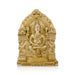 Ganesh Murti With Arch - 4.5 X 3 Inches | Resin Statue/ Sitting Ganpati Murti/ Vinayaka Idol For Pooja Room - Fibre Murties