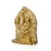 Ganesh Murti With Arch - 4.5 X 3 Inches | Resin Statue/ Sitting Ganpati Murti/ Vinayaka Idol For Pooja Room - Fibre Murties