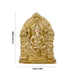Ganesh Murti With Arch - 4.5 X 3 Inches | Resin Statue/ Sitting Ganpati Murti/ Vinayaka Idol For Pooja Room - Fibre Murties