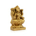 Lakshmi sitting on Lotus Base Murti - 3 x 2 Inches | Resin Lakshmi Idol/ Lakshmi Murti/ Laxmi Statue for Pooja - Fibre Murties