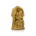 Karumariamman Statue - 3 x 2 Inches | Sitting Karumariamman Idol/ Gold Polish Resin Statue for Pooja - Fibre Murties