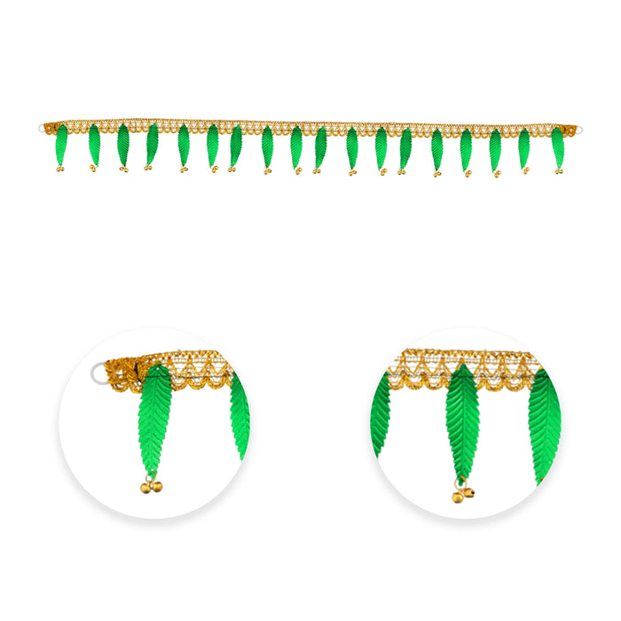 Neem Leaf Toran - 25 Inches | Thoranam/ Bandhanwar for Door Decor/ Assorted Colour