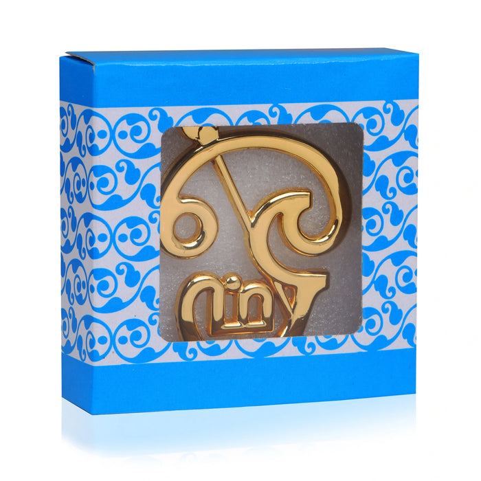 Om Statue - 3 x 2 Inches | Om Idol/ Om Stand for Car Dashboard - Car Stand & Car Accessories