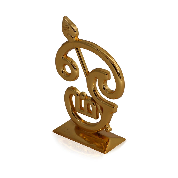 Om Statue - 3 x 2 Inches | Om Idol/ Om Stand for Car Dashboard - Car Stand & Car Accessories