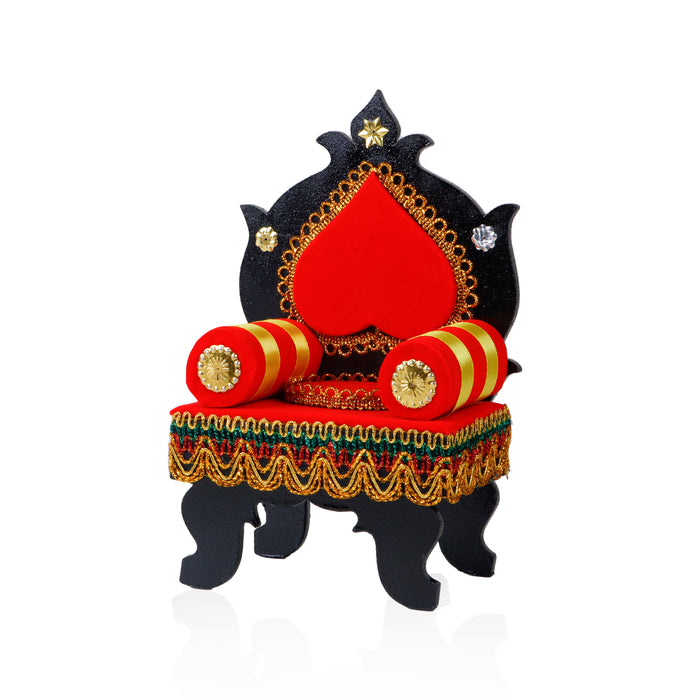 Singhasan  - 6  Inches |  Velvet Simhasanam/ Aasan for Deity