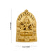 Saraswati Murti With Arch - 6 x 4 Inches | Resin Statue/ Gold Polish Saraswati Idol for Pooja/ 500 Gms Approx - Fibre Murties