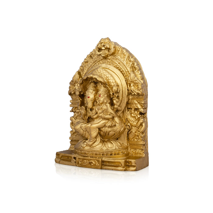 Lakshmi Hayagreevar Idol With Arch - 4.5 x 3.25 Inches | Resin Statue/ Lakshmi Hayagriva Statue for Pooja/ 266 Gms