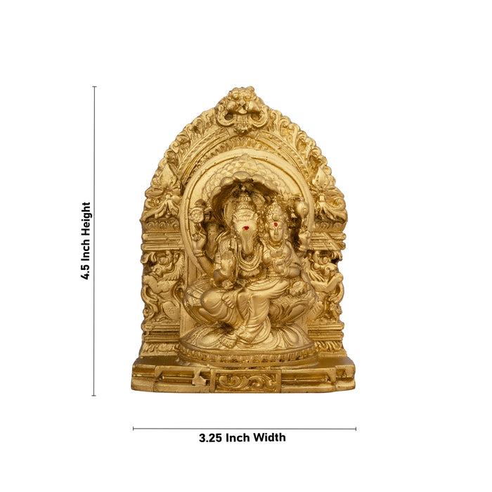 Lakshmi Hayagreevar Idol With Arch - 4.5 x 3.25 Inches | Resin Statue/ Lakshmi Hayagriva Statue for Pooja/ 266 Gms