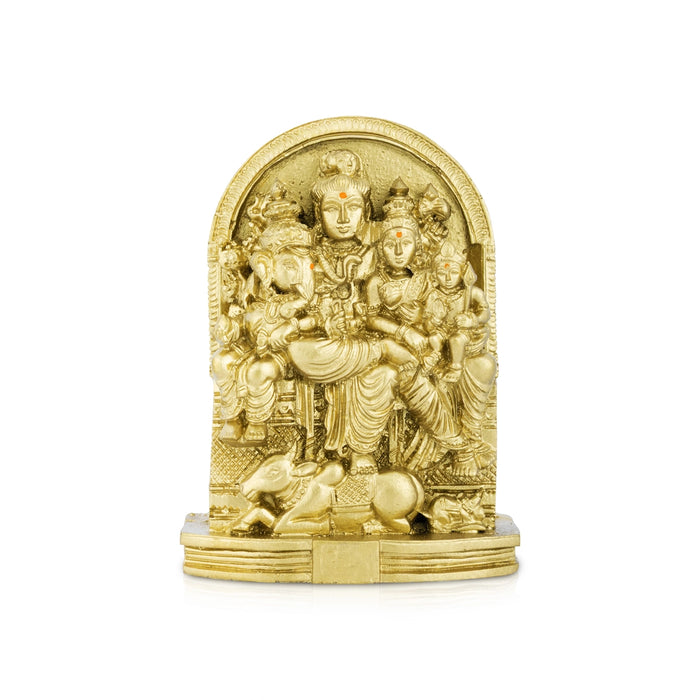 Raja Rajeshwari Sitting On Base Murti - 8.5 x 4.5 Inches | Resin Antique Idol / Rajeshwari Statue For Pooja