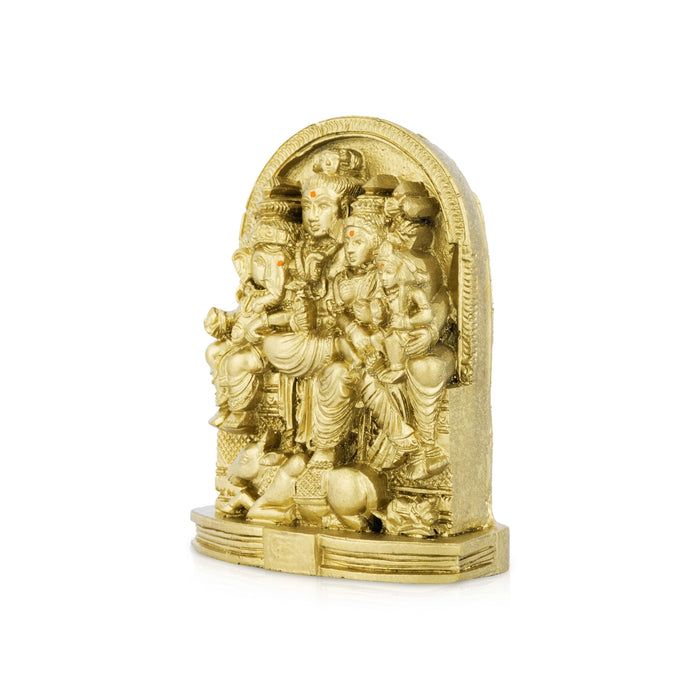 Raja Rajeshwari Sitting On Base Murti - 8.5 x 4.5 Inches | Resin Antique Idol / Rajeshwari Statue For Pooja
