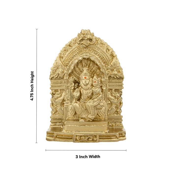 Lakshmi Narasimha Swamy Vigraham With Arch| Resin Statue/ Lakshmi Narasimha Idol for Pooja - Fibre Murties