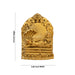 Ranganatha Swamy Idol With Arch - 4.5 x 3.25 Inches | Resin Statue/ Gold Polish Ranganatha Statue for Pooja - Fibre Murties
