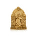 Radha Krishna Murti with Arch - 4.5 x 3.25 Inches | Resin Statue/ Gold Polish Radha Krishna Idol for Pooja - Fibre Murties