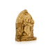 Radha Krishna Murti with Arch - 4.5 x 3.25 Inches | Resin Statue/ Gold Polish Radha Krishna Idol for Pooja - Fibre Murties