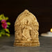Radha Krishna Murti with Arch - 4.5 x 3.25 Inches | Resin Statue/ Gold Polish Radha Krishna Idol for Pooja - Fibre Murties