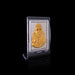 Sai Baba Murti Acrylic Photo Stand - 3.5 X 3 Inches | Gold Polish Car Stand/ Picture Stand For Car Decor - Car Stand & Car Accessories