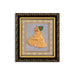 Butter Krishna Murti Photo Frame - 5.5 X 5 Inches | Gold Polish Wall Picture Frame For Auspicious Vibes - Hindu God Photos & Frames
