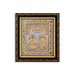 Lakshmi Ganesh Murti Photo Frame With Back Stand - 5.5 X 5 Inches | Gold Polish Wall Picture Frame For Home - Hindu God Photos & Frames