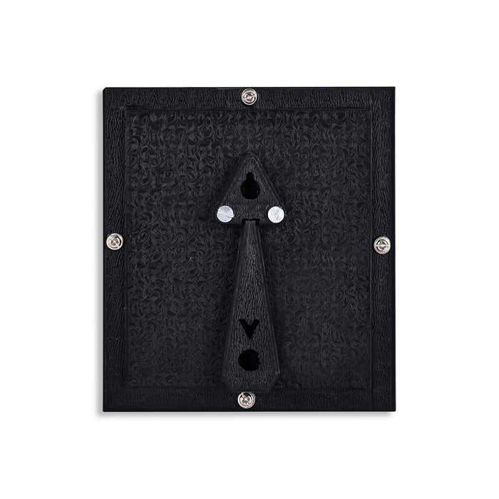 Lakshmi Ganesh Murti Photo Frame With Back Stand - 5.5 X 5 Inches | Gold Polish Wall Picture Frame For Home - Hindu God Photos & Frames