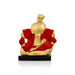 Ganesh Murti Sitting On Base - 3.5 X 2.5 Inches | Resin Statue/ Ganpati Murti For Pooja Room & Gifting - Fibre Murties