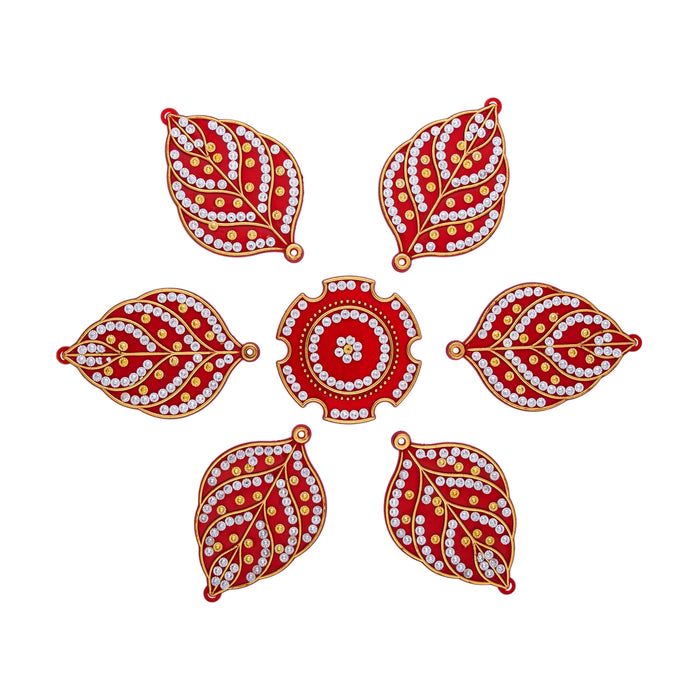 Fancy Rangoli | Decorative Kundan Stone Rangoli/ Muggulu Rangoli for Home & floor Decor